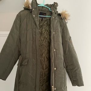 Olive green winter coat 3XL